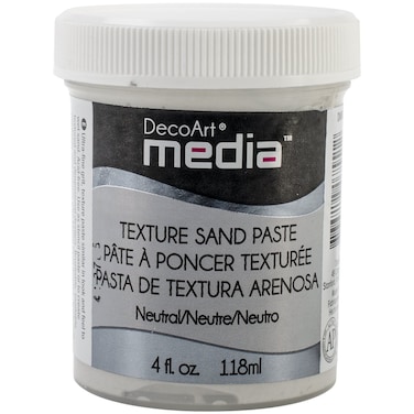 Deco Art Media Texture Sand Paste 4Ounce White