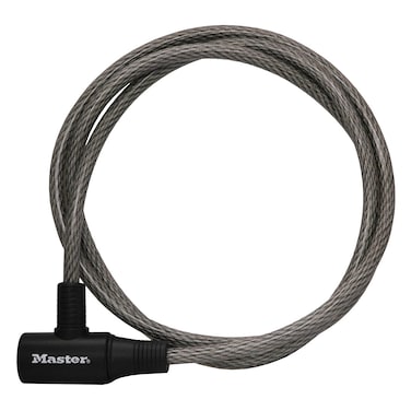 Master Lock 8154DPF Cable Keyed Bike Lock 6 Ft Gray