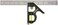 Swanson Tool Co TC132 12Inch Combo Square with Cast Zinc Body Stainless Steel Ruler and Brass Bolt