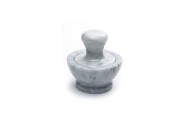 Fox Run Marble Mortar and Pestle White