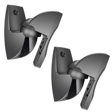 Vogels VLB 500 Universal Speaker Wall Mount Set Swivels up to 180 LeftRight Can be Tilted up to 20 PreAssembled Max 11 lbs 5 kg Black 2 mounts