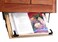 Clear Solutions Under Cabinet Mounted Cookbook Holder  Wood  Made in The USA