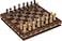 Deco 79 Polystone Chess Game Set 10 x 10 x 3 Brown