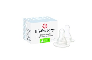 Lifefactory BPAFree Stage 1 03 Months Silicone Nipples 2Pack