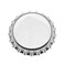 Bottle Cap Co 100Piece Crown Bottle Caps Shiny Silver Linerless