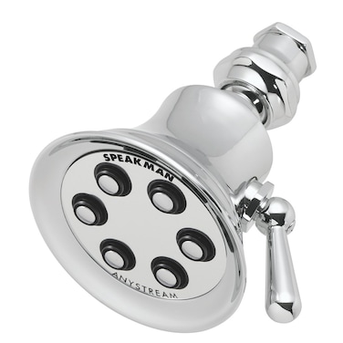 Speakman S2254 Retro 3Setting Shower Head for Stylish Bathroom Dcor 25 GPM Polished Chrome