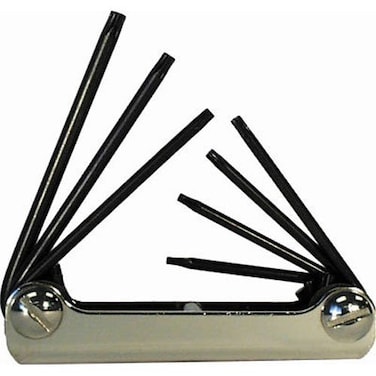 EKLIND 22572 Classic Steel Handle Foldup TORX star Key  7pc set T6T20