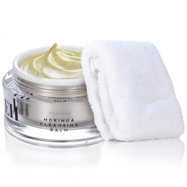 Emma Hardie 100ml Moringa Cleansing Balm with Cleansing Cloth Set NoRinse Formula Removes Face  Eye Make Up Moisturizes  Hydrates the Skin Natural  Cruelty Free Vegan  Cruelty Free