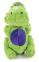 goDog Dinos TRex Squeaky Plush Dog Toy Chew Guard Technology  Green Large