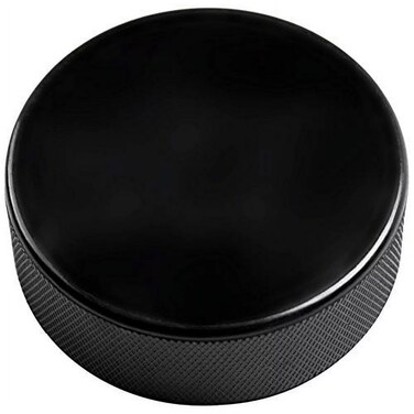 Crown Sporting Goods Ice Hockey Pucks Regulation Size  Vulcanized Rubber Hockey Puck with Grippy Textured Walls  Ice Hockey Training Equipment 3 Diameter 1 Thick 166g  1 ct