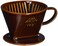 Kalita Style Coffee dripper 102 4 cups Brown