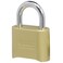 Master Lock Brass Combination Padlock for Indoor and Outdoor use with Resettable Combination for Gym Locker Gate Fence or Shed Lock 175D