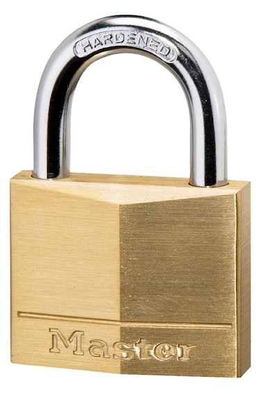 Master Lock 140D Padlock 1 Pack Brass