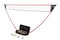 Zume Games Portable Badminton Set with Freestanding Base  Sets Up on Any Surface in Seconds  No Tools or Stakes RequiredRedBlackGreen1OD0006W