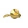 Schlage F51A ACC 505 Accent Door Lever Keyed Entry Lock Bright Brass