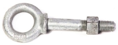 Koch 106060 Forged Shoulder Eye Bolt with Nut 38 by 212 Galvanized
