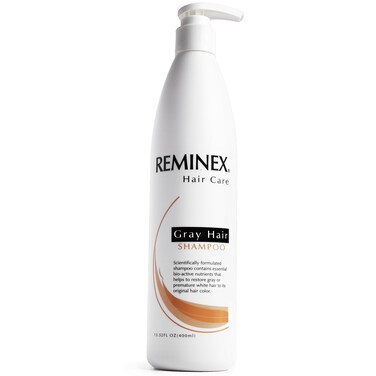 Reminex Anti Gray Hair Shampoo  Proprietary Treatment Infused with Argan Oil To Help Restore Gray And White Hair To Its Natural Color  135 Oz No Paraben 1 Pack