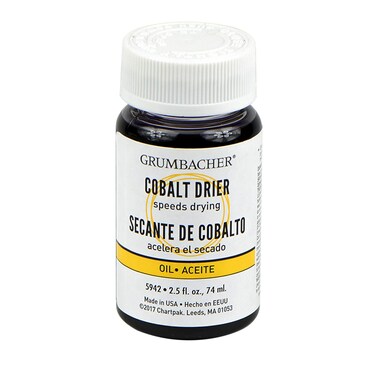 Grumbacher Cobalt Drier Medium for Oil Paintings Jar 5942 25 Fl Oz Pack of 1