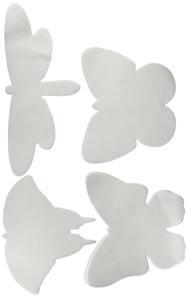 Roylco Inc R2445 Color Diffusing Butterflies White 7 IN X 11 IN count of 48