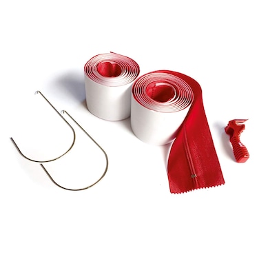ZipWall HeavyDuty Zipper for Dust Barriers 2Pack HDAZ2 2 Pack Red