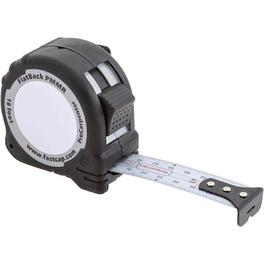 FastCap ProCarpenter MetricMetric Reverse Flatback Measuring Tape  Ideal for Professionals and Home Improvement  with Lever Action Belt Clip and Dual Locking System  16 Foot  99944I
