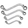GEARWRENCH 4 Pc 12 Pt Reversible SShape Double Box Ratcheting Wrench Set SAE  85399