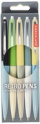 Kikkerland Retro Pens Set of 5 Multi 4308A