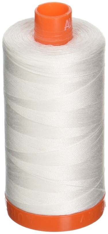 AURIFIL USA Aurifil 50wt Cotton 1422ydNatural 1422 yd Natural White