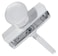 Koch 6704101 Knob Latch for 78Inch to 118Inch Thick Doors Aluminum