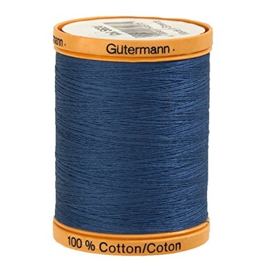 Gutermann Natural Cotton Thread 800M Each Indigo Blue