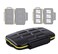 JJC MCXQD6 Ruggard XQD Card Case Shockproof XQD Case WaterResistant XQD Case Case Rubber Sealed Ergonomic Locking Easy Carrying Memory Card Case fits 6 x XQD Cards