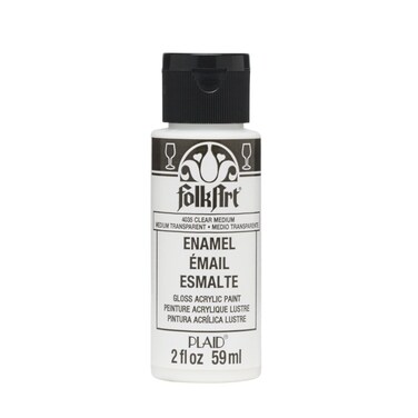FolkArt 4035 Enamel Paint 2 Ounce Clear Medium