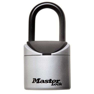 Master Lock Lock Box Set Your Own Combination Portable Key Safe 234 in Wide 5406DBlack Grey
