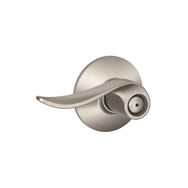 Schlage F40 SAC 619 Sacramento Door Lever Bed  Bath Privacy Lock Satin Nickel