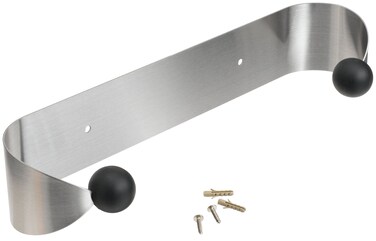 Prodyne Under Cabinet Paper Towel Holder Silver and Black Small