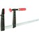 BESSEY Light Duty Tradesmans Bar Clamp  25x6 In  TGJ2506  Woodworking Clamps with Wooden Handle Ideal for Home Improvement  Workbench Projects carpentry and Cabinetry Black  Red