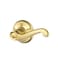 Schlage F170 FLA 605 RH Right Handed Flair Door Lever One Sided NonTurning Dummy Door Handle Bright Brass