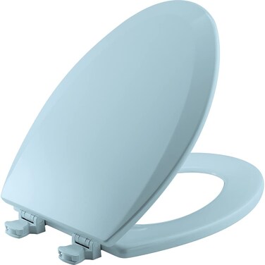 Bemis 1500EC 464 Dresden Blue Elongated Molded Wood Toilet Seat with EasyClean  Change Hinge 1 Pack