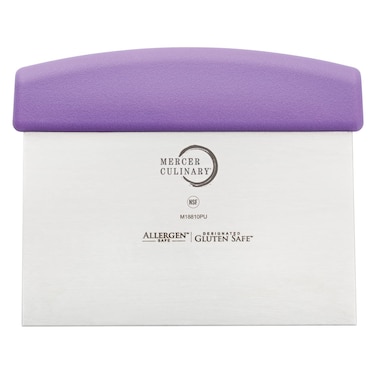 Mercer Culinary Millennia Bench Scraper 6Inch x 3Inch Blade with Purple Handle