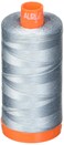 AURIFIL USA 1422ydLight Aurifil Mako Cotton Thread Solid 50wt 1422yds 1422 yd Light Blue Grey