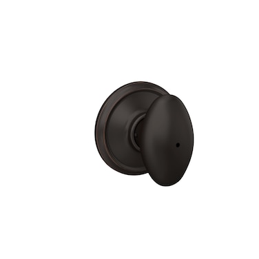 Schlage F40 V SIE 716 Sienna Door Knob Bed  Bath Privacy Lock Aged Bronze