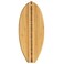 Totally Bamboo Lil Surfer Surfboard Shaped Bamboo Serving and Cutting Board 1412 x 6 Brown