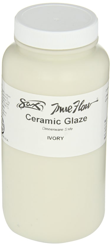 Sax True Flow Gloss Glaze Ivory 1 Pint  1430115 16 Fl Oz Pack of 1