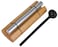 Woodstock Wind Chimes Zenergy Solo Hand Chime Silver 7 Musically Tuned for Meditation Yoga and Mindfulness Bell Percussion Instrument For Teachers and Classrooms