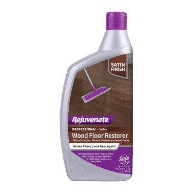 Rejuvenate Professional Wood Floor Restorer and Polish with Durable Finish Easy Mop On Application Satin Finish 32oz