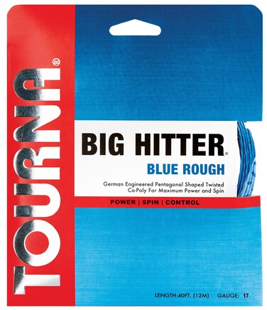 Tourna Big Hitter Blue Rough 17g Set Maximum Spin Polyester Tennis String