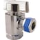 LASCO 069201 Angle Stop Quarter Turn Ball Valves 12Inch Steel Pipe Inlet X 38Inch Compression Outlet Chrome