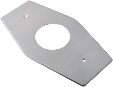 Westbrass OneHole Remodel Plate for Mixet Satin Nickel D50307 13 in