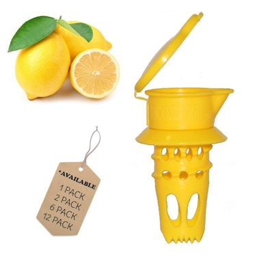 EcoJeannie 1 Pack Citrus Tap Portable Lemon Juicer Faucet Patent Pending Lime Squeezer Juice Extractor BPA Free Hormone Free