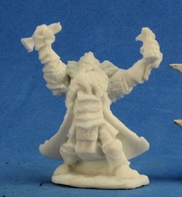 REAPER 77213 Thain Grimthorn Dwarf Cleric Miniature Dark Heaven Bones Miniatures